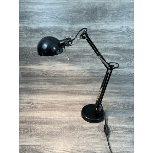 Ikea Forsa Vintage Black Architect's Desk Work Lamp - Picture 2 of 10